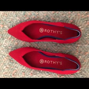 Rothy’s Point in Chili Red 6.5